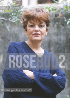 Roberta Tatafiore, italian journalist, feminist in the terrace of her house in Rome, she suicided herself in may 2009 ©Grazia Ippolito/Rosebud2