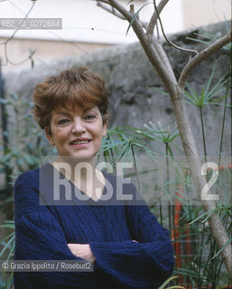 Roberta Tatafiore, italian journalist, feminist in the terrace of her house in Rome, she suicided herself in may 2009 ©Grazia Ippolito/Rosebud2