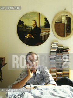 Italian writer Pier Vittorio Tondelli, died for HIV, in his house in Milan ©Grazia Ippolito/Rosebud2