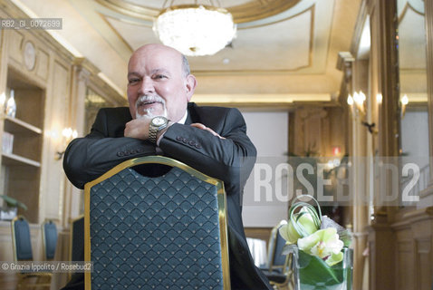 Italian writer Salvatore Niffoi who lives in Nuoro, Sardinia, in Milan ©Grazia Ippolito/Rosebud2