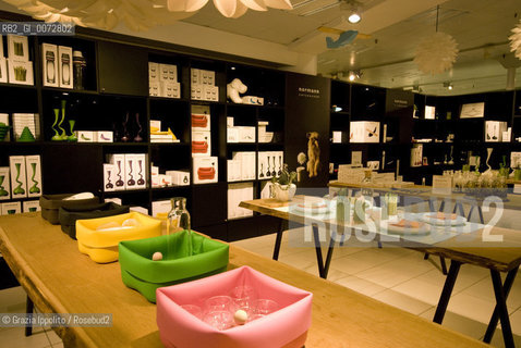 Tipical danish design objects in a megastore Magasin du nord in Copenhagen, Denmark ©Grazia Ippolito/Rosebud2