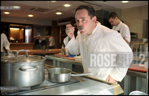 Chef Ferran Adria, in his Kitchen of El Bulli Spain ©Grazia Ippolito/Rosebud2