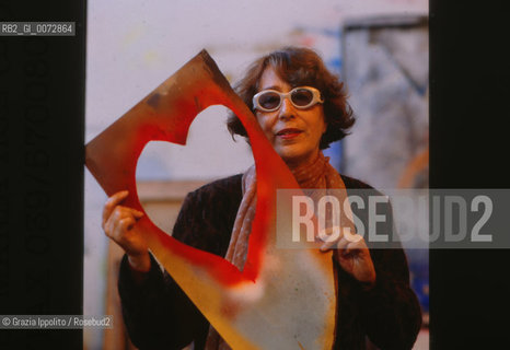 Italian artist Giosetta Fioroni in her studio in Rome ©Grazia Ippolito/Rosebud2