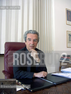 The guru of fitness Henry Chenot in his studio in grand hotel Merano. ©Grazia Ippolito/Rosebud2