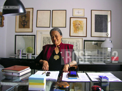 Pao Yin Wang, jewels designer in her house in Milan ©Grazia Ippolito/Rosebud2