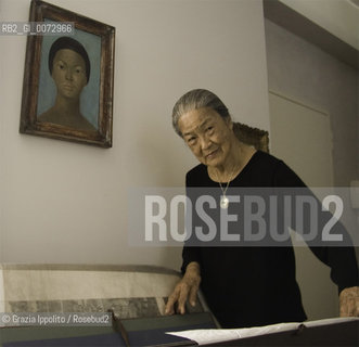 Pao Yin Wang, jewel designer in her house in Milan ©Grazia Ippolito/Rosebud2