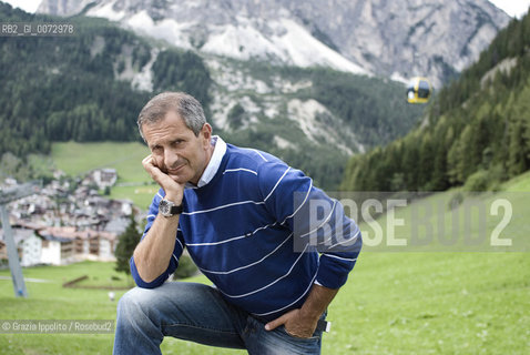 Gianrico Carofiglio, italian thriller writer, magistrate, deputy of Democratic party,in Corvara, Valbadia, Italy ©Grazia Ippolito/Rosebud2