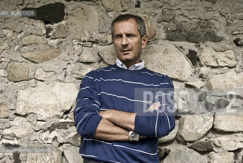 Thriller writer Gianrico Carofiglio, magistrate, deputy of the democratic party in Corvara, Trentino Alto Adige ©Grazia Ippolito/Rosebud2