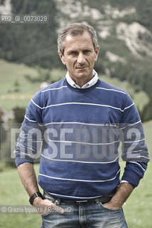 Thriller writer Gianrico Carofiglio, magistrate, deputy of the democratic party in Corvara, Trentino Alto Adige ©Grazia Ippolito/Rosebud2