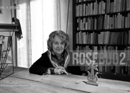 Antonia Arslan, italo-armenian writer of books about the armenian genocide, the first one “La masseria delle allodole“ became a movie directed from Taviani brothers. She poses in her house in Padova. ©Grazia Ippolito/Rosebud2