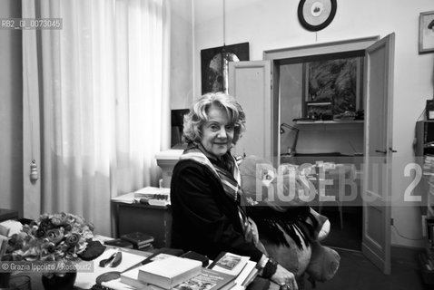 Antonia Arslan, italo-armenian writer of books about the armenian genocide, the first one “La masseria delle allodole“ became a movie directed from Taviani brothers. She poses in her house in Padova. ©Grazia Ippolito/Rosebud2