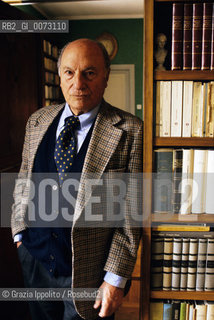 2000, Rome: Italian writer Raffaele La Capria in his house ©Grazia Ippolito/Rosebud2