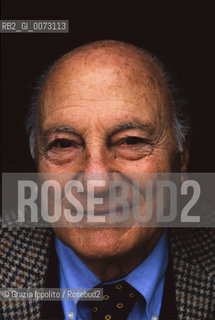 2000, Rome: Italian writer Raffaele La Capria in his house ©Grazia Ippolito/Rosebud2