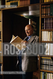 2000, Rome: Italian writer Raffaele La Capria in his house ©Grazia Ippolito/Rosebud2