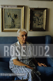 1998, Milan: Italian writer, poet, and journalist Lalla Romano ©Grazia Ippolito/Rosebud2