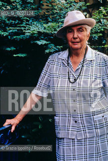 1998, Milan: Italian writer, poet, and journalist Lalla Romano ©Grazia Ippolito/Rosebud2