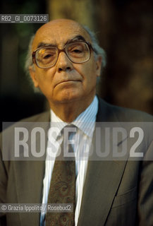 2000, Milan: Portuguese writer José Saramago ©Grazia Ippolito/Rosebud2