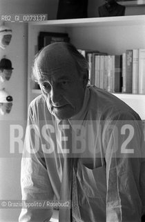 May 1997, Milan: Italian journalist and writer Guido Vergani ©Grazia Ippolito/Rosebud2