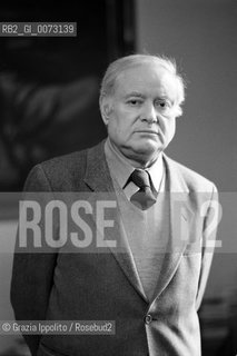 March 1990, Milan: Italian writer and poet Paolo Volponi ©Grazia Ippolito/Rosebud2