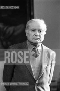 March 1990, Milan: Italian writer and poet Paolo Volponi ©Grazia Ippolito/Rosebud2