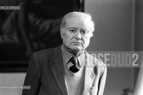 March 1990, Milan: Italian writer and poet Paolo Volponi ©Grazia Ippolito/Rosebud2