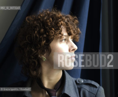 Lorenza Ghinelli, italian novelist, author of Il divoratore published by Newton&Compton, a thriller with an autistic child as a protagonist. Shes pictured in Milan. ©Grazia Ippolito/Rosebud2