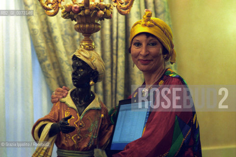 5 October 2000, Venice: Moroccan feminist writer and sociologist Fatema Mernissi ©Grazia Ippolito/Rosebud2