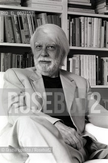 8 May 1998: Italian poet, journalist, translater, writer, Giovanni Raboni ©Grazia Ippolito/Rosebud2