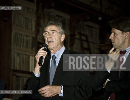 Mario Resca, Direttore Generale per la Valorizzazione dei Beni Culturali, Roma, Biblioteca Angelica, Sala Vanvitelli, piazza S.Agostino ©Grazia Ippolito/Rosebud2