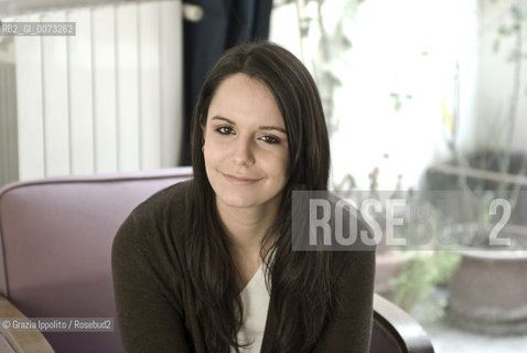 Ilaria Rossetti, novelist, author of Happy Italy a story about italian politicians and banker Gianpiero Fiorani, published by Giulio Perrone, poses in Milan. ©Grazia Ippolito/Rosebud2