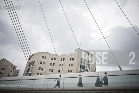 Spanish architect Santiago Calatravas Bridge in Jerusalem, 5/2009 ©Grazia Ippolito/Rosebud2