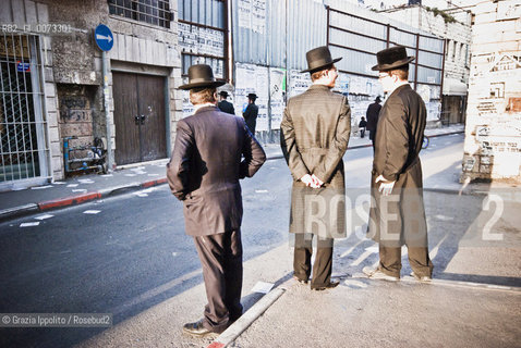 Mea Shearim quarter in Jerusalem, ultraorthodox jewish people during Shabbat ©Grazia Ippolito/Rosebud2