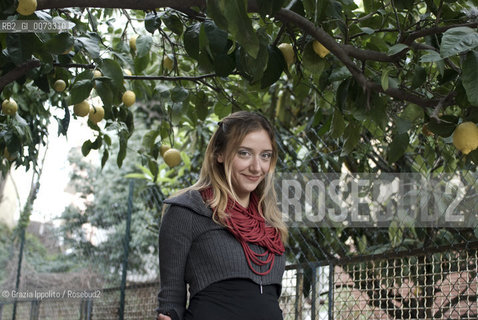 Italian novelist Francesca Bertuzzi, author of Il carnefice published by Newton Compton, in her house in Rome ©Grazia Ippolito/Rosebud2