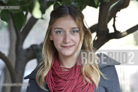 Italian novelist Francesca Bertuzzi, author of Il carnefice published by Newton Compton, in her house in Rome ©Grazia Ippolito/Rosebud2