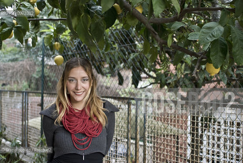 Italian novelist Francesca Bertuzzi, author of Il carnefice published by Newton Compton, in her house in Rome ©Grazia Ippolito/Rosebud2