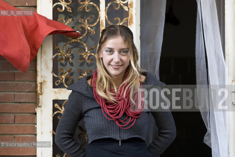 Italian novelist Francesca Bertuzzi, author of Il carnefice published by Newton Compton, in her house in Rome ©Grazia Ippolito/Rosebud2