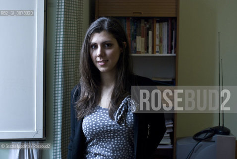 Italian fiction writer Giulia Besa, in her house in Rome, her first book is N.°sconosciuto published by Einaudi. ©Grazia Ippolito/Rosebud2