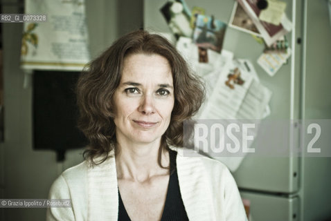 Francesca Melandri, italian novelist, screenwriter and documentary film maker, in her house in Rome, shes author of the book Eva dorme published by Mondadori. ©Grazia Ippolito/Rosebud2