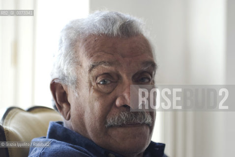 Caribbean poet and painter Derek Walcott, awarded in 1992 of the Nobel Prize in Literature, pictured in Villa Aurelia-American Academy in Rome. ©Grazia Ippolito/Rosebud2