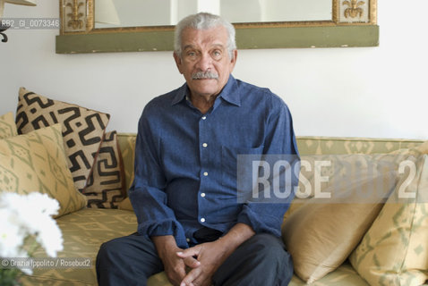 Caribbean poet and painter Derek Walcott, awarded in 1992 of the Nobel Prize in Literature, pictured in Villa Aurelia-American Academy in Rome. ©Grazia Ippolito/Rosebud2