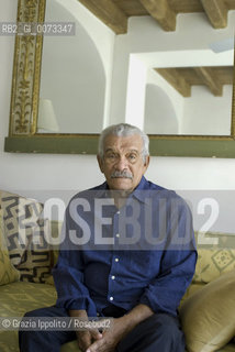 Caribbean poet and painter Derek Walcott, awarded in 1992 of the Nobel Prize in Literature, pictured in Villa Aurelia-American Academy in Rome. ©Grazia Ippolito/Rosebud2