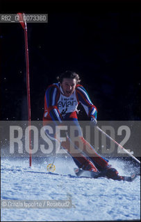 Italian skier Piero Gros,in Wengen Switzerland, during  World Cup slalom ©Grazia Ippolito/Rosebud2