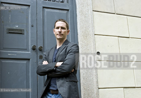 Richard Harvell, fiction writer, american born who lives in Switzerland near Basel, poses in Milan ©Grazia Ippolito/Rosebud2