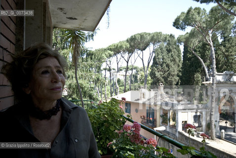 Italian politician, journalist, writer, politician Luciana Castellina, cofounder of the newspaper Il Manifesto in her house in Rome ©Grazia Ippolito/Rosebud2