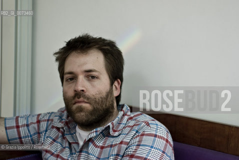 Italian novelist Alessandro Mari, author of Troppo umana speranza published by Feltrinelli, translated in many countries, pictured in Milan ©Grazia Ippolito/Rosebud2