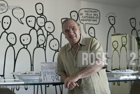 Antonio Presti, sicilian mecenate, founder of Fiumara d\Arte, at Castel di Tusa, Cefalù, Sicily, here\s in Art Hotel Atelier sul Mare ©Grazia Ippolito/Rosebud2