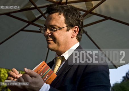 Italian writer and journalist Stefano Bartezzaghi, at the presentation of his book Sedia a sdraio published by Salani ©Grazia Ippolito/Rosebud2