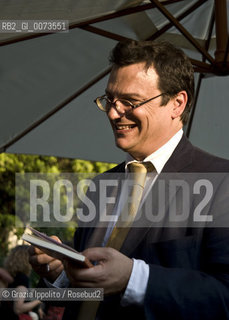 Italian writer and journalist Stefano Bartezzaghi, at the presentation of his book Sedia a sdraio published by Salani ©Grazia Ippolito/Rosebud2