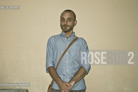 Luigi Farrauto, design research at Politecnico of Milan, his first book published by Voland is Senza passare per Bagdad the story is about photography. ©Grazia Ippolito/Rosebud2