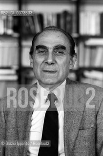 2 October 1990, Milan: Italian journalist and writer Gaetano Afeltra ©Grazia Ippolito/Rosebud2